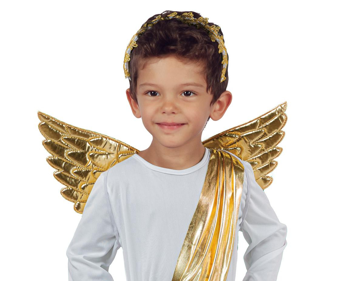 Role play-set for child Guardian Angel (robe with drape, hairband, wings), size 92/104 cm